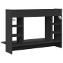 Escritorio de pared madera de ingeniería negro 105x48x75 cm de , Escritorios - Ref: Foro24-847969, Precio: 81,42 €, Descuento: %