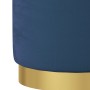 Taburete redondo con almacenaje terciopelo azul de , Taburetes y sillas plegables - Ref: Foro24-340284, Precio: 44,77 €, Desc...