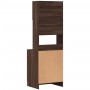 Mueble de cocina madera ingeniería marrón roble 60x50x180 cm de , Armarios de cocina - Ref: Foro24-3276643, Precio: 178,25 €,...