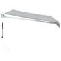 Toldo retráctil aluminio y tela gris antracita y blanco 3x2,5 m de , Toldos - Ref: Foro24-3216113, Precio: 339,37 €, Descuent...