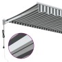 Toldo retráctil aluminio y tela gris antracita y blanco 3x2,5 m de , Toldos - Ref: Foro24-3216113, Precio: 339,37 €, Descuent...