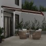 Toldo retráctil automático con LEDs color burdeos 400x350 cm de , Toldos - Ref: Foro24-3215001, Precio: 812,87 €, Descuento: %