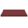 Toldo retráctil automático con LEDs color burdeos 400x350 cm de , Toldos - Ref: Foro24-3215001, Precio: 812,87 €, Descuento: %