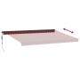 Toldo retráctil automático burdeos 500x350 cm de , Toldos - Ref: Foro24-3215008, Precio: 587,68 €, Descuento: %