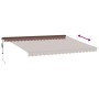 Toldo retráctil automático marrón 450x300 cm de , Toldos - Ref: Foro24-3310213, Precio: 474,73 €, Descuento: %