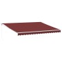 Toldo retráctil manual burdeos 450x300 cm de , Toldos - Ref: Foro24-3215296, Precio: 332,01 €, Descuento: %