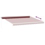 Toldo retráctil manual burdeos 450x300 cm de , Toldos - Ref: Foro24-3215296, Precio: 332,01 €, Descuento: %