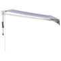 Toldo retráctil automático azul y blanco 3x2,5 m de , Toldos - Ref: Foro24-3154471, Precio: 326,22 €, Descuento: %