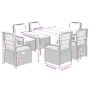 Set comedor de jardín 7 pzas con cojines ratán sintético beige de , Conjuntos de jardín - Ref: Foro24-3263017, Precio: 701,07...