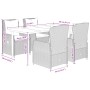 Set comedor de jardín 5 pzas con cojines ratán sintético beige de , Conjuntos de jardín - Ref: Foro24-3262885, Precio: 587,82...