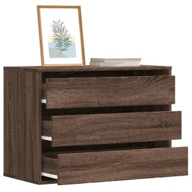 Cajonera de esquina madera ingeniería marrón roble 80x41x58 cm de , Cajoneras - Ref: Foro24-852858, Precio: 111,60 €, Descuen...