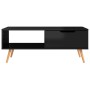 Mesa de centro madera ingeniería negro brillante 100x49,5x43 cm en Mesas de centro | Comprar online en Foru.es