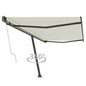Toldo de pie automático crema 500x350 cm de , Toldos - Ref: Foro24-3069867, Precio: 684,21 €, Descuento: %