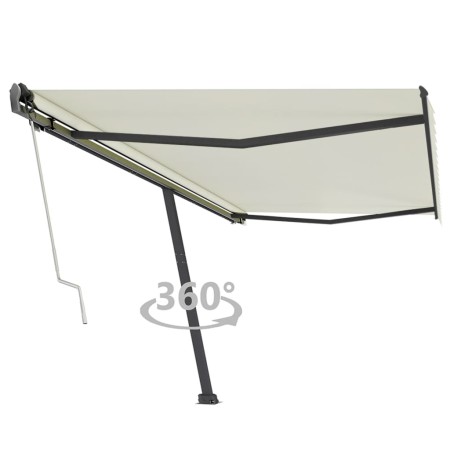 Toldo de pie automático crema 500x350 cm de , Toldos - Ref: Foro24-3069867, Precio: 684,21 €, Descuento: %