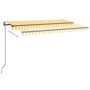 Toldo retráctil automático amarillo y blanco 400x350 cm de , Toldos - Ref: Foro24-3069188, Precio: 443,99 €, Descuento: %