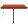 Toldo automático LED sensor de viento naranja marrón 350x250 cm de , Toldos - Ref: Foro24-3069735, Precio: 622,00 €, Descuent...