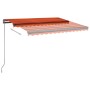 Toldo automático LED sensor de viento naranja marrón 350x250 cm de , Toldos - Ref: Foro24-3069735, Precio: 622,00 €, Descuent...