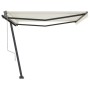 Toldo de pie automático crema 400x350 cm de , Toldos - Ref: Foro24-3069827, Precio: 574,35 €, Descuento: %