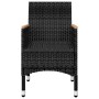 Juego de comedor de jardín de 7 piezas negro de vidaXL, Conjuntos de jardín - Ref: Foro24-3067863, Precio: 539,21 €, Descuent...