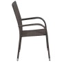 Juego de comedor para jardín 5 piezas marrón de vidaXL, Conjuntos de jardín - Ref: Foro24-3067783, Precio: 351,15 €, Descuent...