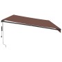 Toldo retráctil automático marrón 600x350 cm de , Toldos - Ref: Foro24-3215417, Precio: 756,15 €, Descuento: %