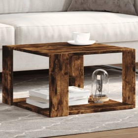 Mesa de centro madera ingeniería roble ahumado 51,5x51,5x30 cm de , Mesas de centro - Ref: Foro24-848140, Precio: 43,78 €, De...