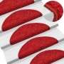 Alfombrillas de escalera 10 unidades rojo 56x17x3 cm de vidaXL, Alfombrillas para escalones - Ref: Foro24-149797, Precio: 50,...