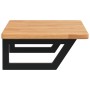 Estante de lavabo de pared de acero y madera maciza de roble de , Tocadores de baño - Ref: Foro24-3302339, Precio: 82,75 €, D...