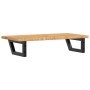 Estante de lavabo de pared de acero y madera maciza de roble de , Tocadores de baño - Ref: Foro24-3302339, Precio: 82,75 €, D...
