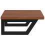 Estante de lavabo de pared de acero y madera maciza de roble de , Tocadores de baño - Ref: Foro24-3302347, Precio: 77,75 €, D...