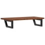Estante de lavabo de pared de acero y madera maciza de roble de , Tocadores de baño - Ref: Foro24-3302347, Precio: 77,75 €, D...