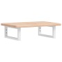 Estante de lavabo de pared de acero y madera maciza de roble de , Tocadores de baño - Ref: Foro24-3302332, Precio: 70,99 €, D...
