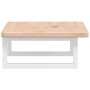 Estante de lavabo de pared de acero y madera maciza de roble de , Tocadores de baño - Ref: Foro24-3302332, Precio: 70,99 €, D...