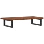 Estante de lavabo de pared de acero y madera maciza de roble de , Tocadores de baño - Ref: Foro24-3302345, Precio: 80,32 €, D...