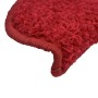 Alfombrillas de escalera 10 unidades rojo 56x17x3 cm de vidaXL, Alfombrillas para escalones - Ref: Foro24-149797, Precio: 50,...