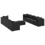 Set de muebles de jardín 9 pzas y cojines ratán sintético negro de , Conjuntos de jardín - Ref: Foro24-3308043, Precio: 760,2...