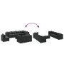 Set de muebles de jardín 9 pzas y cojines ratán sintético negro de , Conjuntos de jardín - Ref: Foro24-3308043, Precio: 760,2...