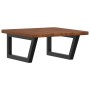 Estante de lavabo de pared de acero y madera maciza de roble de , Tocadores de baño - Ref: Foro24-3302403, Precio: 82,91 €, D...
