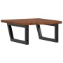 Estante de lavabo de pared de acero y madera maciza de roble de , Tocadores de baño - Ref: Foro24-3302403, Precio: 82,91 €, D...