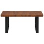 Estante de lavabo de pared de acero y madera maciza de roble de , Tocadores de baño - Ref: Foro24-3302401, Precio: 83,90 €, D...