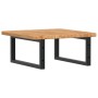 Estante de lavabo de pared de acero y madera maciza de roble de , Tocadores de baño - Ref: Foro24-3302393, Precio: 83,13 €, D...