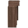 Tocador con luces LED marrón roble 115x37x110,5 cm de , Tocadores para dormitorios - Ref: Foro24-848233, Precio: 124,96 €, De...