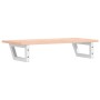 Estante de lavabo de pared de acero y madera maciza de roble de , Tocadores de baño - Ref: Foro24-3302546, Precio: 70,69 €, D...