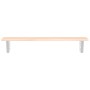 Estante de lavabo de pared de acero y madera maciza de roble de , Tocadores de baño - Ref: Foro24-3302550, Precio: 79,92 €, D...