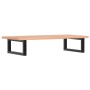 Estante de lavabo de pared de acero y madera maciza de roble de , Tocadores de baño - Ref: Foro24-3302565, Precio: 84,12 €, D...