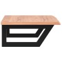 Estante de lavabo de pared de acero y madera maciza de roble de , Tocadores de baño - Ref: Foro24-3302567, Precio: 83,27 €, D...
