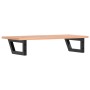Estante de lavabo de pared de acero y madera maciza de roble de , Tocadores de baño - Ref: Foro24-3302567, Precio: 83,27 €, D...