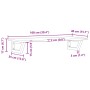 Estante de lavabo de pared de acero y madera maciza de roble de , Tocadores de baño - Ref: Foro24-3302571, Precio: 94,69 €, D...