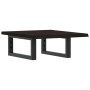Estante de lavabo de pared de acero y madera maciza de roble de , Tocadores de baño - Ref: Foro24-3302573, Precio: 60,05 €, D...