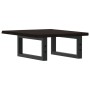 Estante de lavabo de pared de acero y madera maciza de roble de , Tocadores de baño - Ref: Foro24-3302573, Precio: 60,05 €, D...